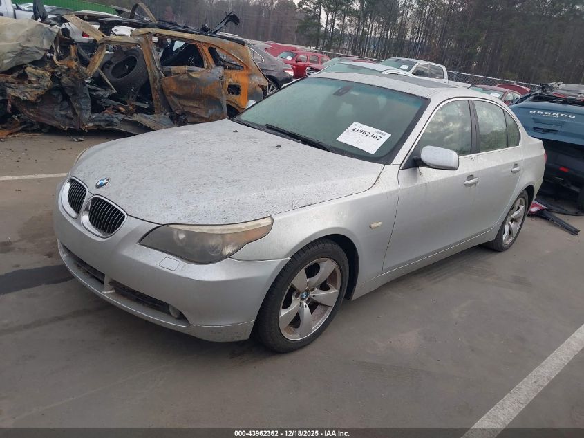 2007 BMW 525 I VIN: WBANE53557CW59001 Lot: 43962362