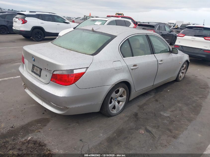 2007 BMW 525 I VIN: WBANE53557CW59001 Lot: 43962362