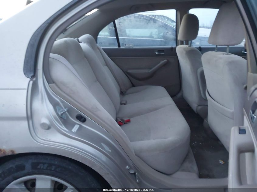 2002 Honda Civic Ex VIN: 2HGES26742H525739 Lot: 43962403