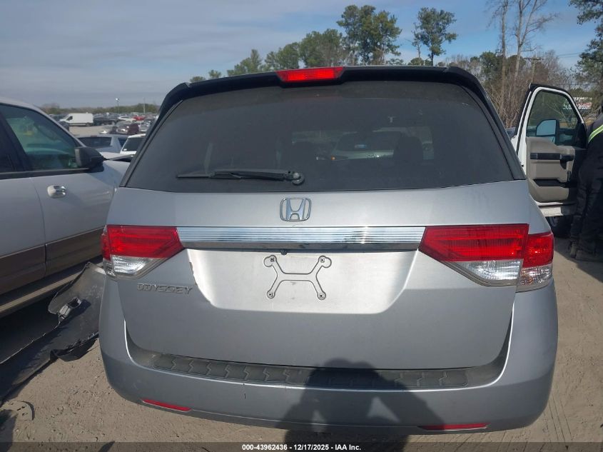 2016 Honda Odyssey Ex-L VIN: 5FNRL5H65GB073803 Lot: 43962436