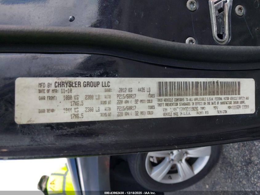 2011 Jeep Patriot Sport VIN: 1J4NT1GAXBD119696 Lot: 43962438