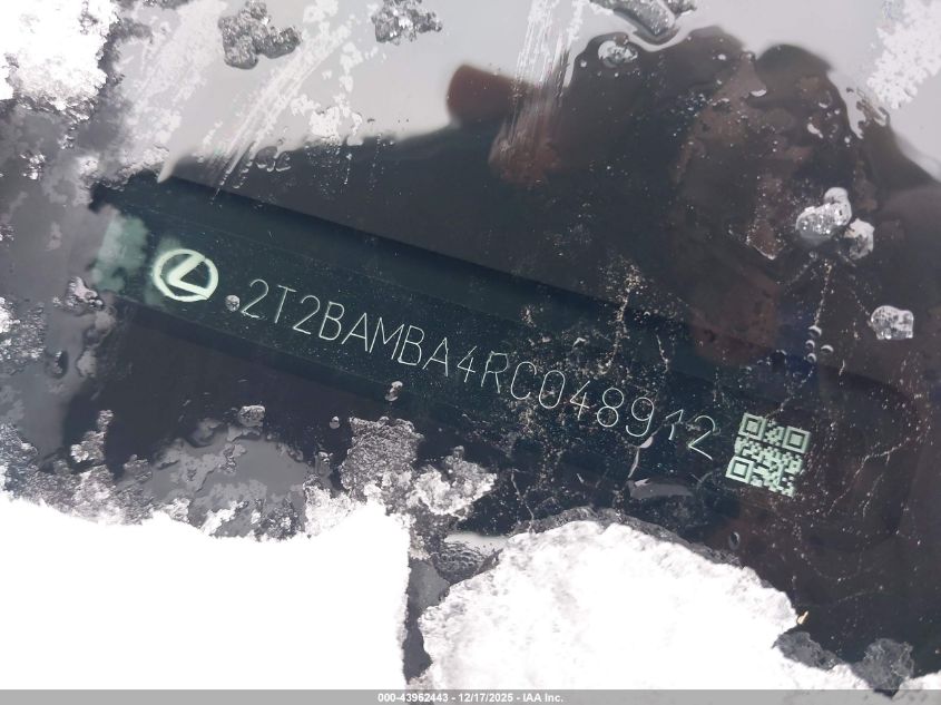 2024 Lexus Rx 350 Premium VIN: 2T2BAMBA4RC048912 Lot: 43962443