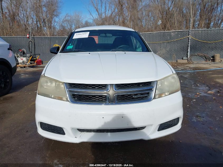 2012 Dodge Avenger Se VIN: 1C3CDZAB8CN151010 Lot: 43962447