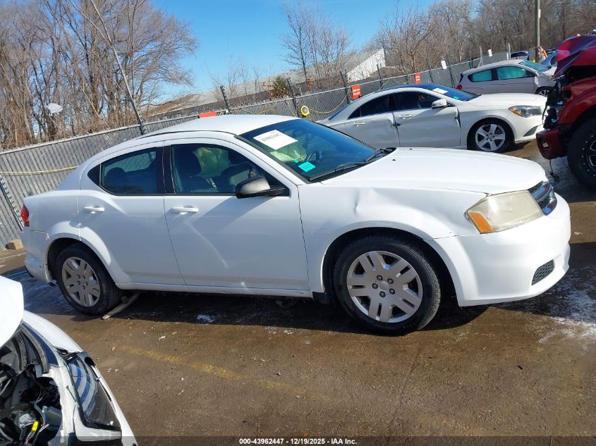 2012 Dodge Avenger Se VIN: 1C3CDZAB8CN151010 Lot: 43962447