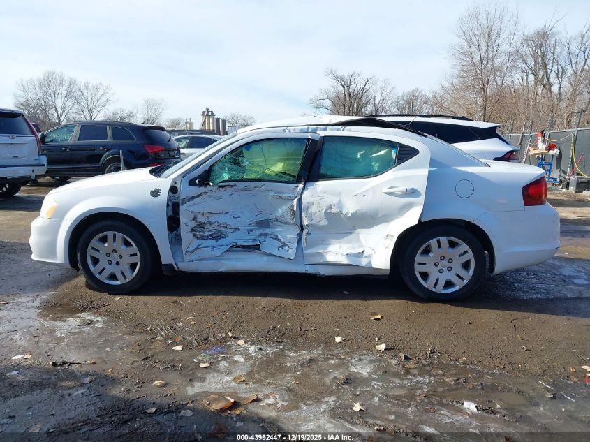 2012 Dodge Avenger Se VIN: 1C3CDZAB8CN151010 Lot: 43962447
