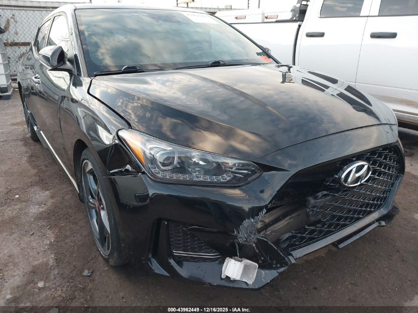 2020 Hyundai Veloster Turbo VIN: KMHTH6AB6LU023008 Lot: 43962449