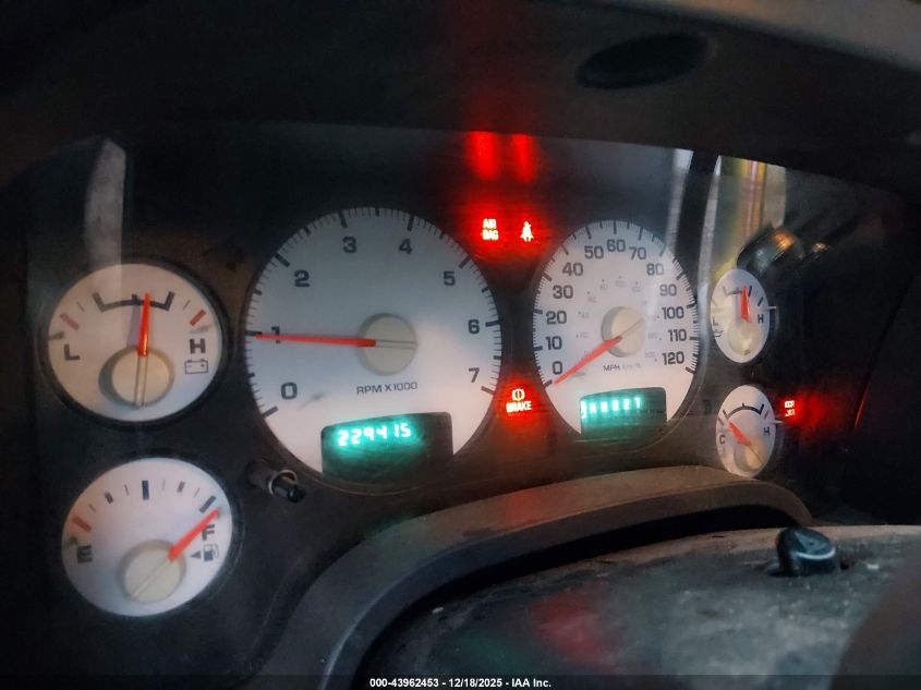 2003 Dodge Ram 1500 Slt/Laramie/St VIN: 1D7HU18D73J627612 Lot: 43962453