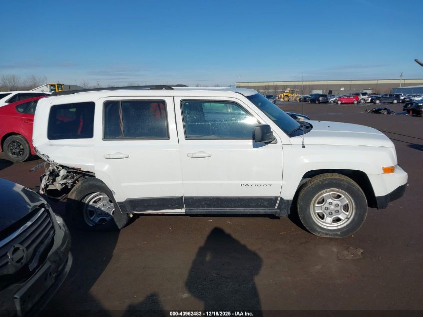 2017 Jeep Patriot Sport 4X4 VIN: 1C4NJRBB4HD121950 Lot: 43962483