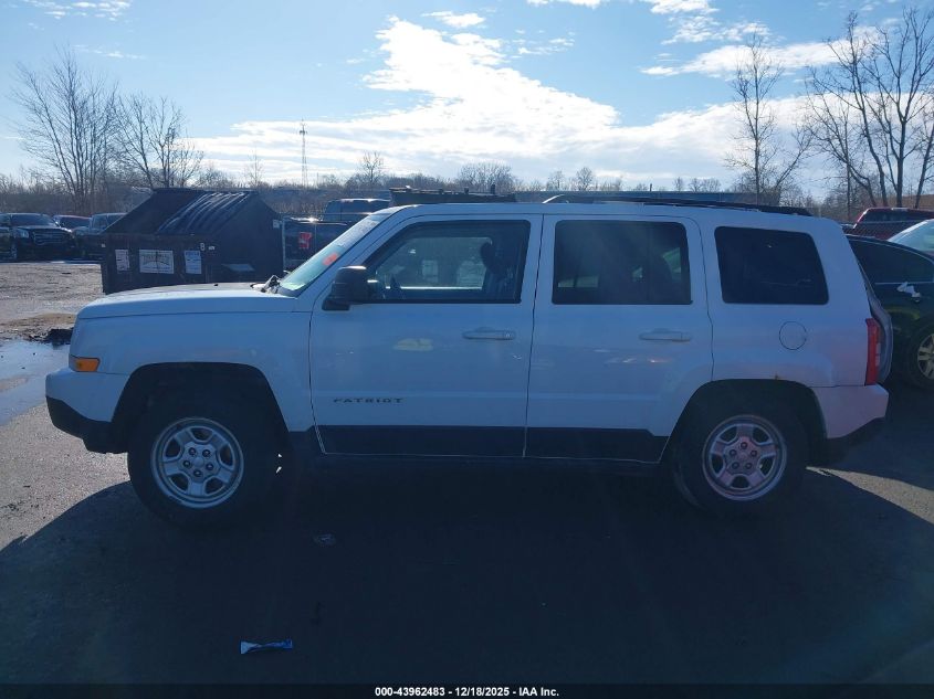 2017 Jeep Patriot Sport 4X4 VIN: 1C4NJRBB4HD121950 Lot: 43962483