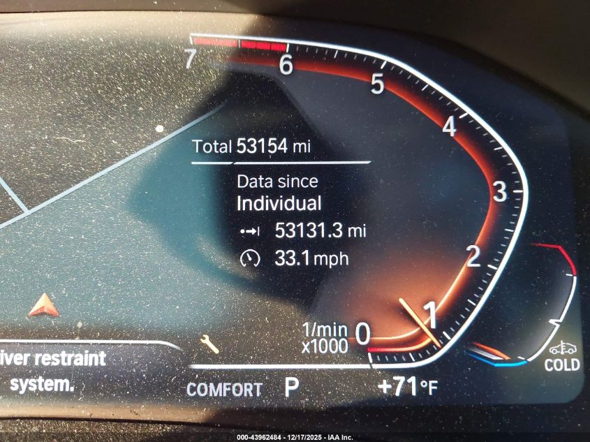 2022 BMW 330I xDrive VIN: 3MW5R7J00N8C32997 Lot: 43962484