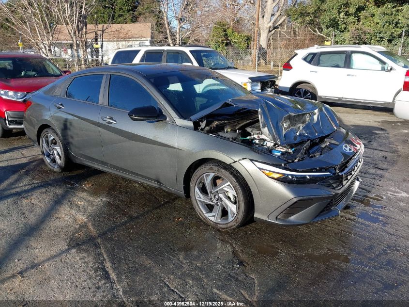2025 Hyundai Elantra Sel Sport VIN: KMHLM4DG0SU871729 Lot: 43962504