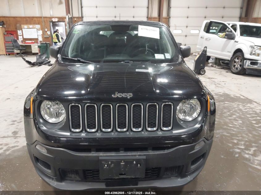 2018 Jeep Renegade Sport 4X4 VIN: ZACCJBAB9JPH99200 Lot: 43962505