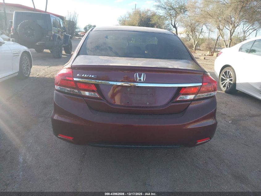 2013 Honda Civic Lx VIN: 19XFB2F50DE202627 Lot: 43962506