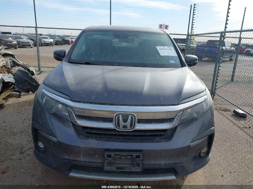 2022 Honda Pilot 2Wd Ex-L VIN: 5FNYF5H51NB010690 Lot: 43962510