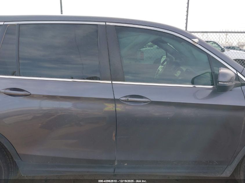 2022 Honda Pilot 2Wd Ex-L VIN: 5FNYF5H51NB010690 Lot: 43962510