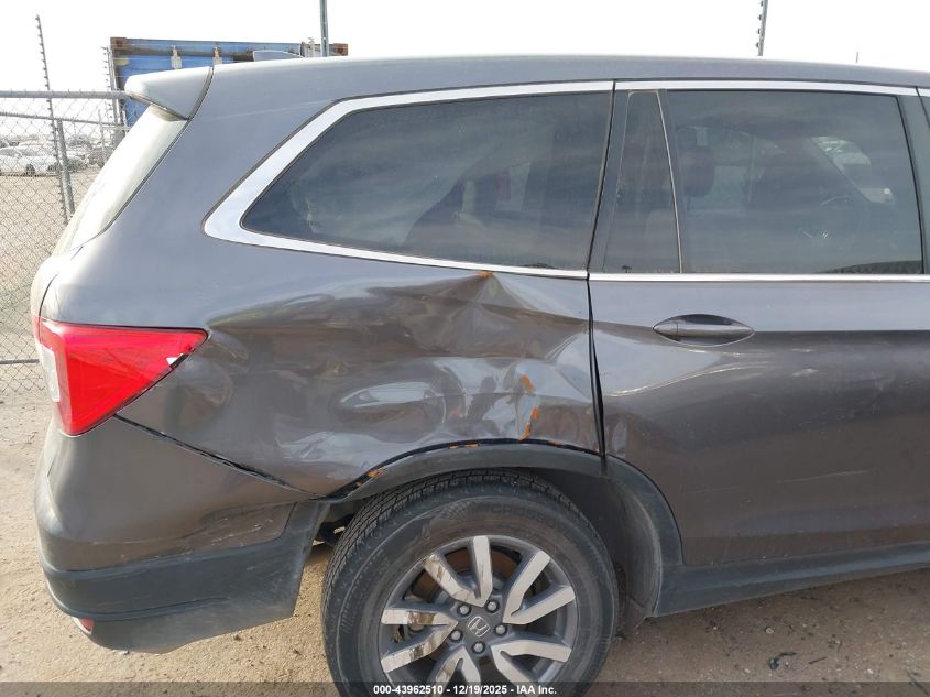 2022 Honda Pilot 2Wd Ex-L VIN: 5FNYF5H51NB010690 Lot: 43962510