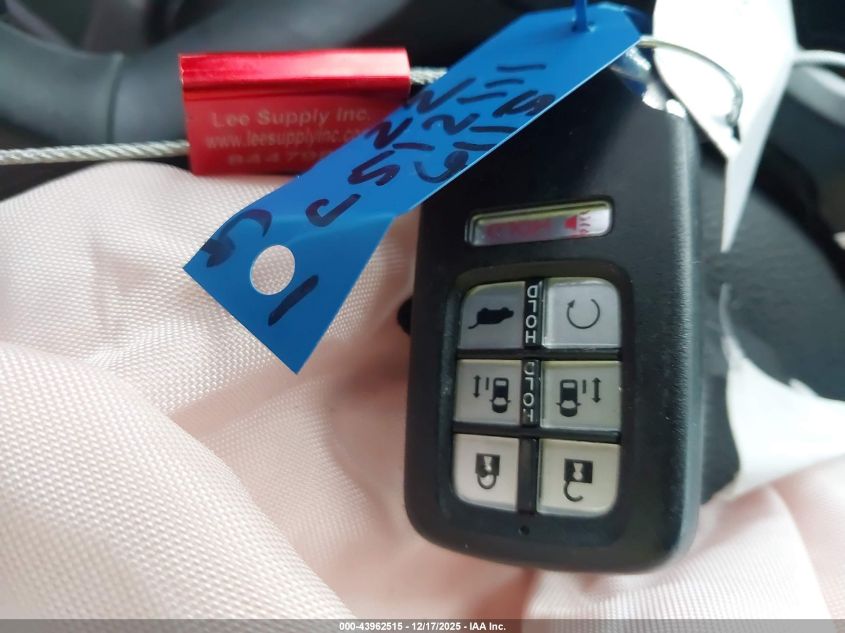 2022 Honda Odyssey Ex-L VIN: 5FNRL6H77NB006115 Lot: 43962515