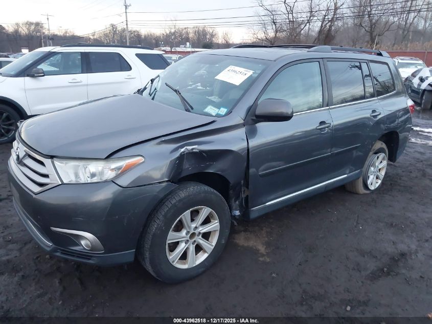 2013 Toyota Highlander Se V6 VIN: 5TDBK3EH0DS265782 Lot: 43962518