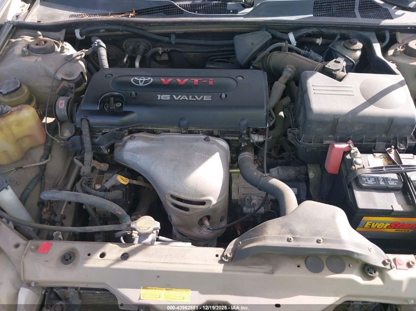 2004 Toyota Camry Le VIN: JTDBE32K540297668 Lot: 43962551