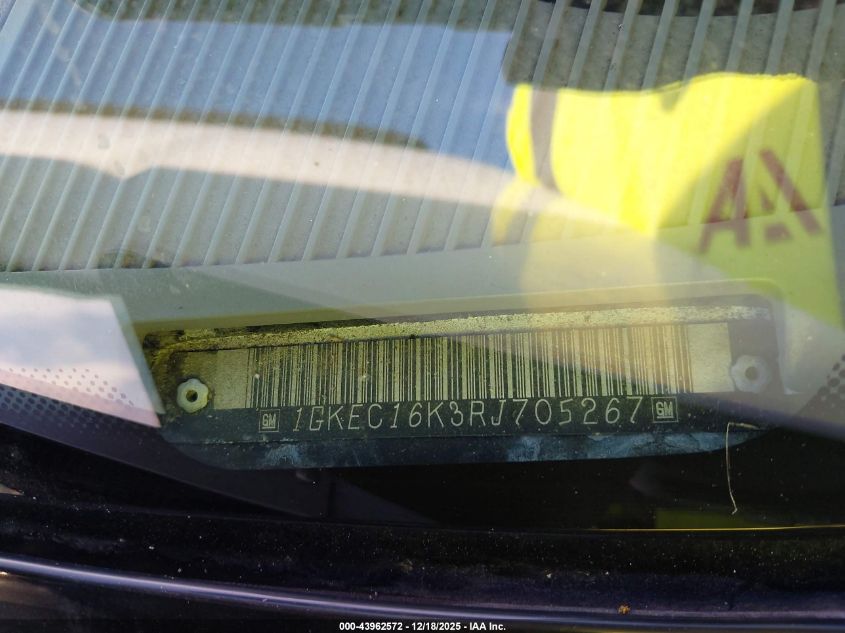 1994 GMC Suburban C1500 VIN: 1GKEC16K3RJ705267 Lot: 43962572