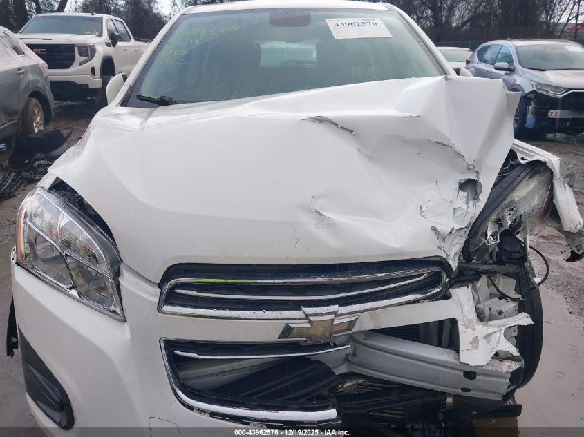 2016 Chevrolet Trax 1Ls VIN: 3GNCJNSBXGL272713 Lot: 43962576