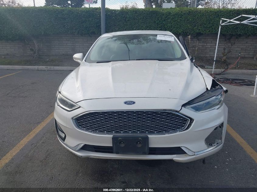 2019 Ford Fusion Energi Titanium VIN: 3FA6P0SU9KR232448 Lot: 43962601