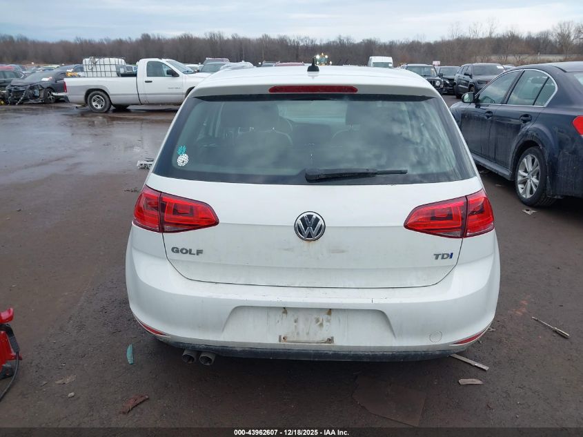 2015 Volkswagen Golf Tdi Se 4-Door VIN: 3VWRA7AU4FM035027 Lot: 43962607