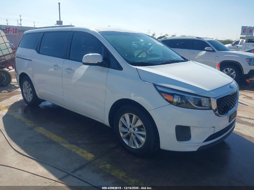 2015 Kia Sedona Lx VIN: KNDMB5C12F6024190 Lot: 43962619