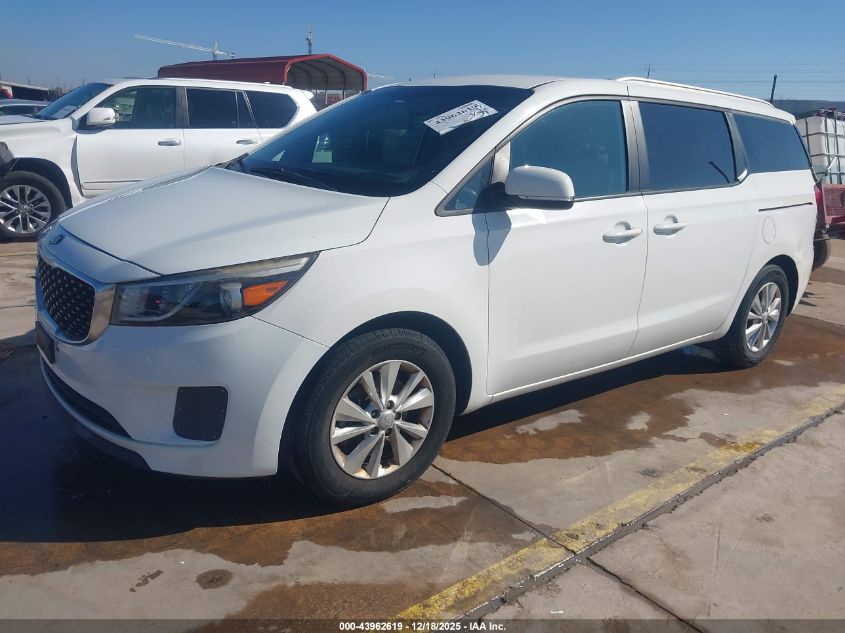 2015 Kia Sedona Lx VIN: KNDMB5C12F6024190 Lot: 43962619