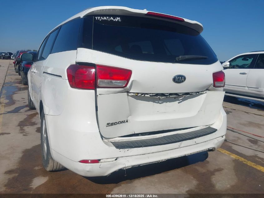 2015 Kia Sedona Lx VIN: KNDMB5C12F6024190 Lot: 43962619