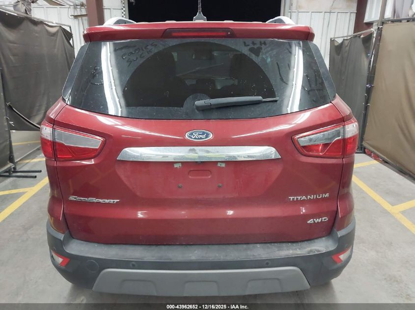 2021 Ford Ecosport Titanium VIN: MAJ6S3KL8MC406633 Lot: 43962652