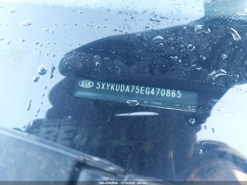 2014 Kia Sorento Ex V6 VIN: 5XYKUDA75EG470865 Lot: 43962656