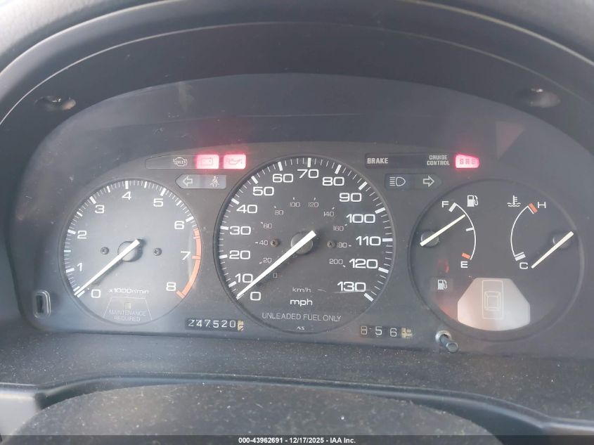 1992 Honda Accord Lx VIN: 1HGCB7151NA021789 Lot: 43962691