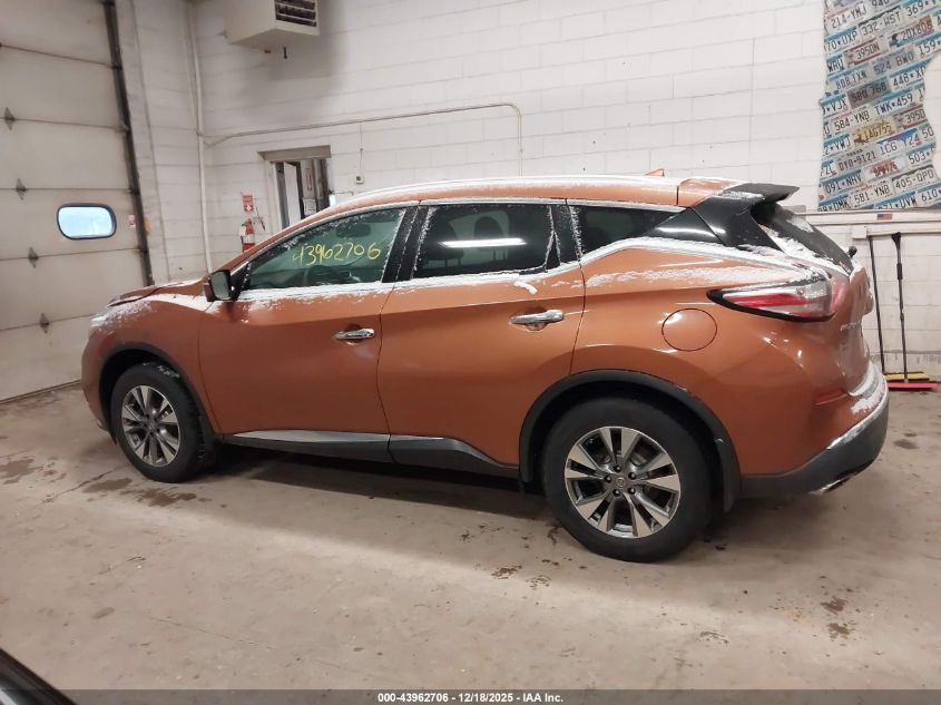 2015 Nissan Murano Sl VIN: 5N1AZ2MH1FN227467 Lot: 43962706