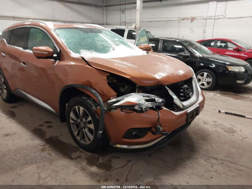 2015 Nissan Murano Sl VIN: 5N1AZ2MH1FN227467 Lot: 43962706