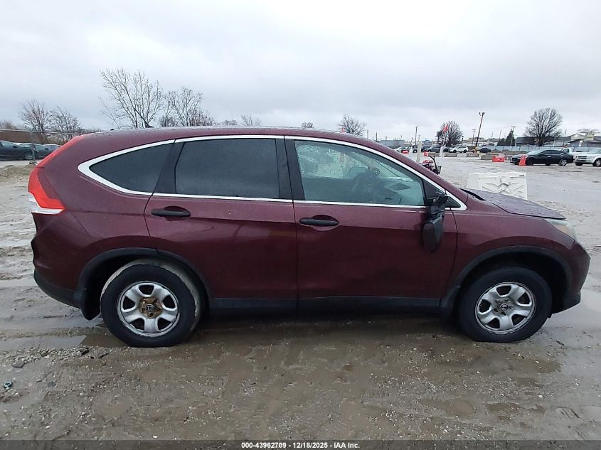 2013 Honda Cr-V Lx VIN: 5J6RM4H37DL042889 Lot: 43962709