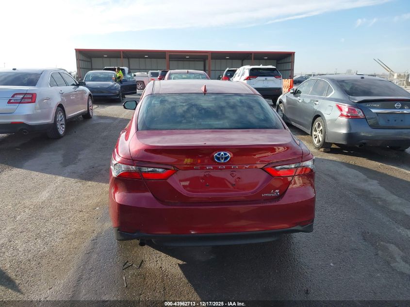 2021 Toyota Camry Le Hybrid VIN: 4T1C31AK2MU551230 Lot: 43962713