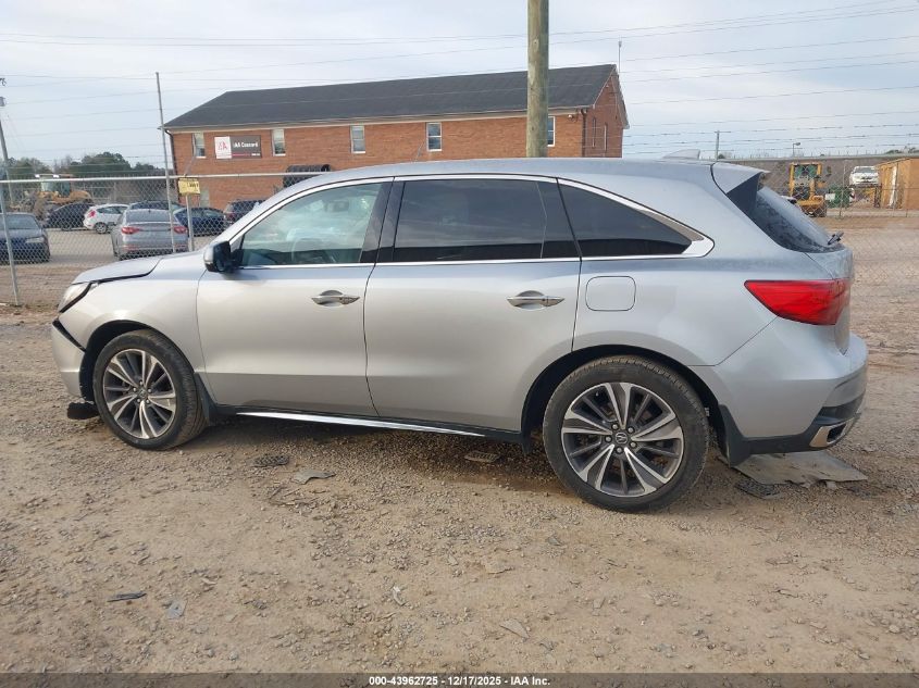 2019 Acura Mdx Tech Pkg VIN: 5J8YD3H58KL011260 Lot: 43962725