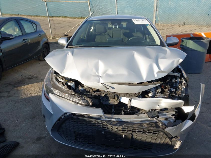 2022 Toyota Corolla Le VIN: JTDEPMAE1N3029550 Lot: 43962745