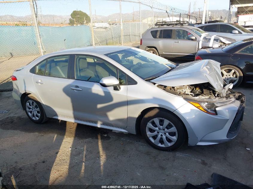 2022 Toyota Corolla Le VIN: JTDEPMAE1N3029550 Lot: 43962745