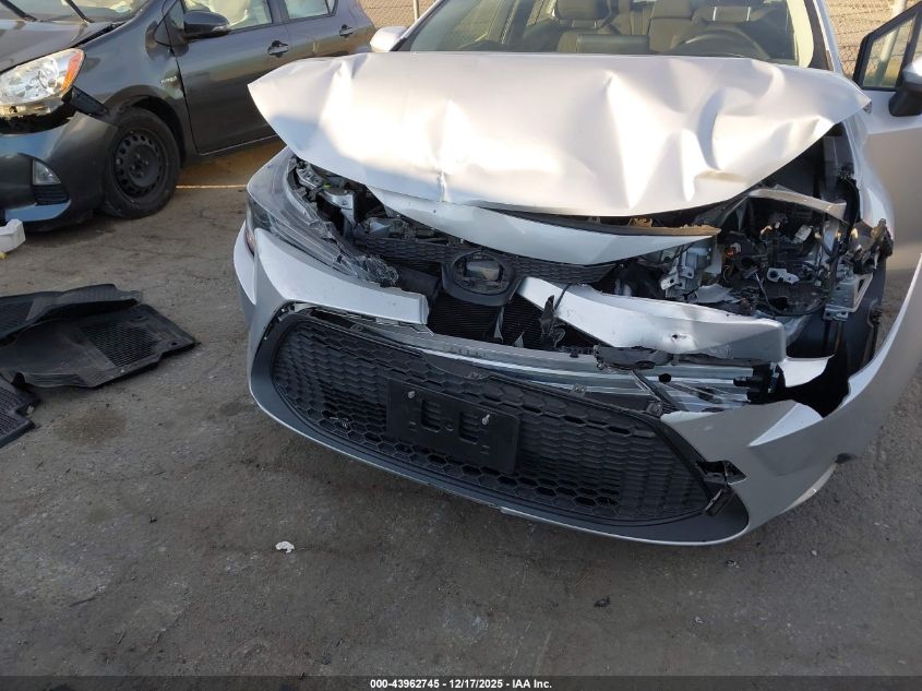 2022 Toyota Corolla Le VIN: JTDEPMAE1N3029550 Lot: 43962745