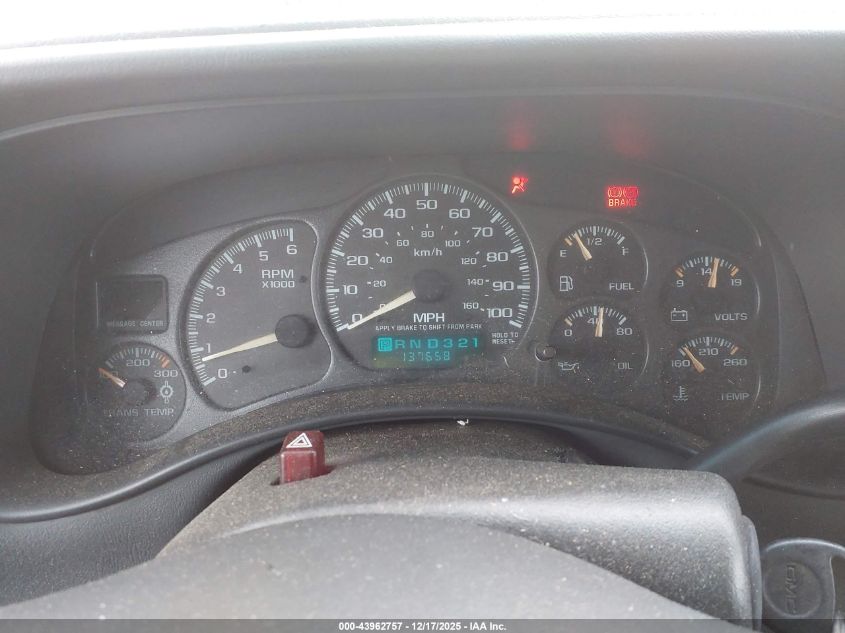 2001 GMC Sierra 1500Hd Sle VIN: 1GTGK13UX1F180289 Lot: 43962757