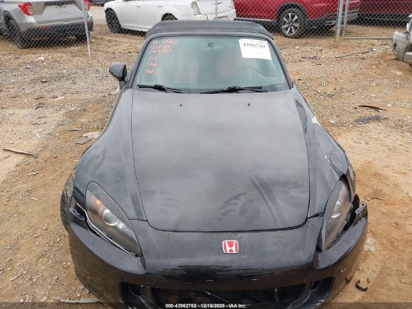 2002 Honda S2000 VIN: JHMAP11422T003229 Lot: 43962762