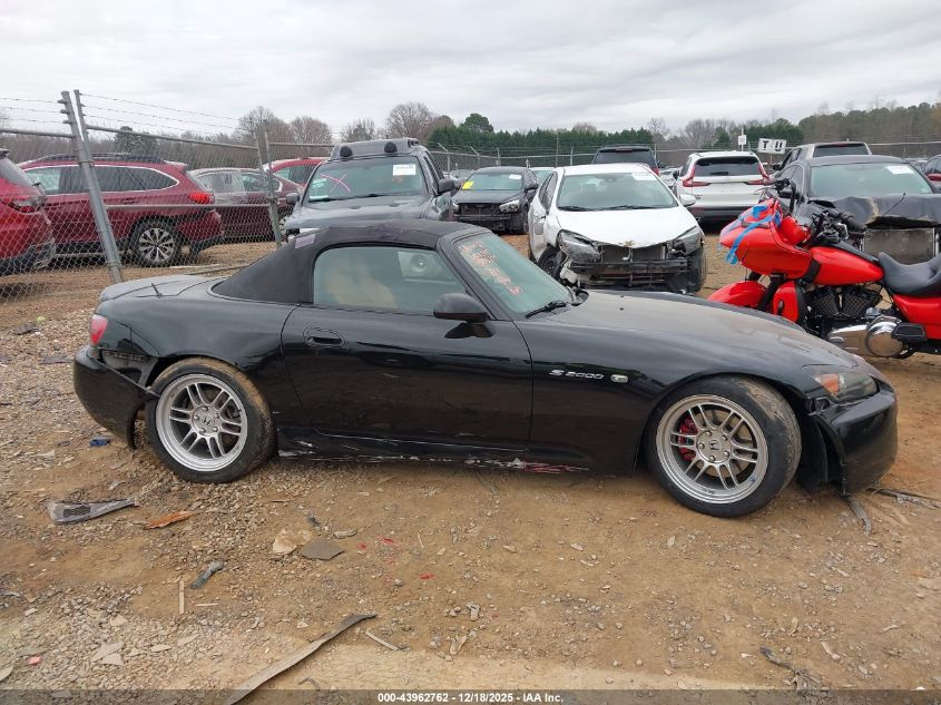 2002 Honda S2000 VIN: JHMAP11422T003229 Lot: 43962762