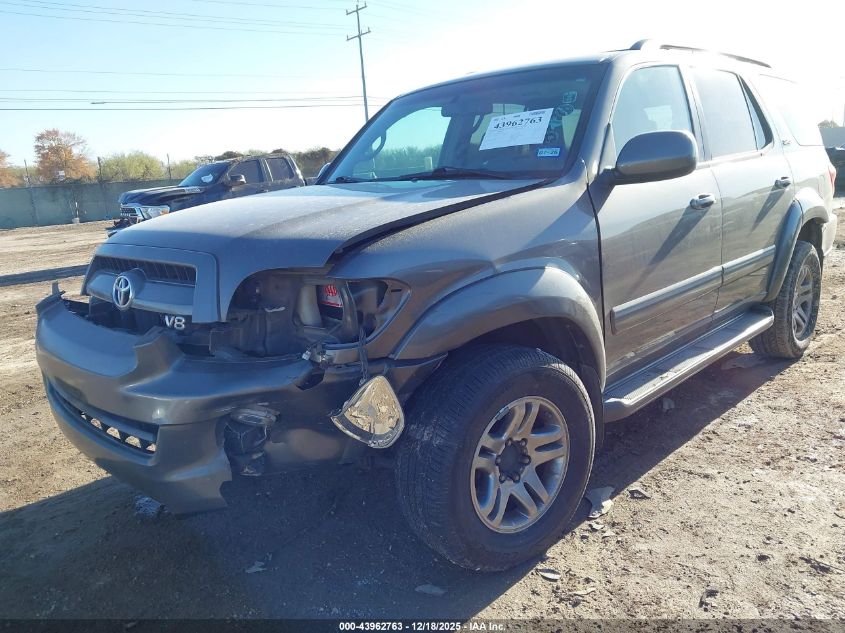 2007 Toyota Sequoia Sr5 V8 VIN: 5TDBT44A47S283875 Lot: 43962763