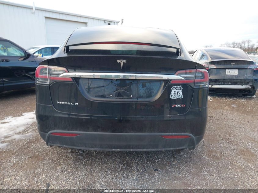 2016 Tesla Model X 75D/P100D/P90D VIN: 5YJXCBE44GFS00307 Lot: 43962802
