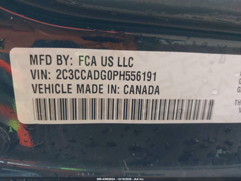 2023 Chrysler 300 Touring L VIN: 2C3CCADG0PH556191 Lot: 43962824