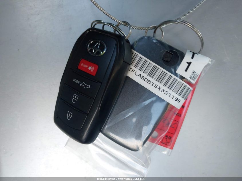 2025 Toyota Tundra Sr5 VIN: 5TFLA5DB1SX321199 Lot: 43962831