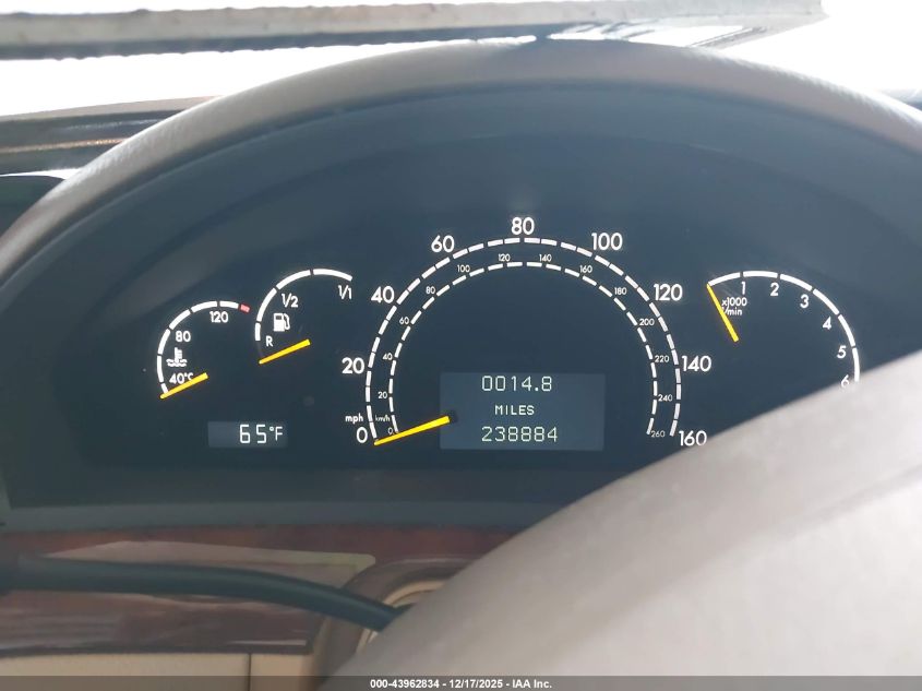 2001 Mercedes-Benz S 500 VIN: WDBNG75J41A178368 Lot: 43962834