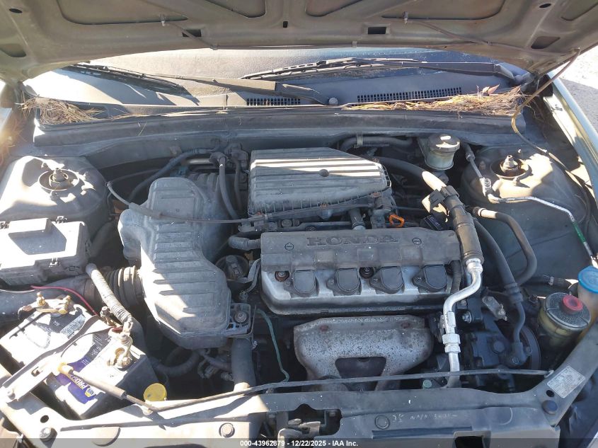 2004 Honda Civic Vp VIN: 2HGES16354H537182 Lot: 43962879